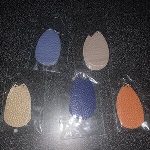 Leather Earrings - BRAND NEW